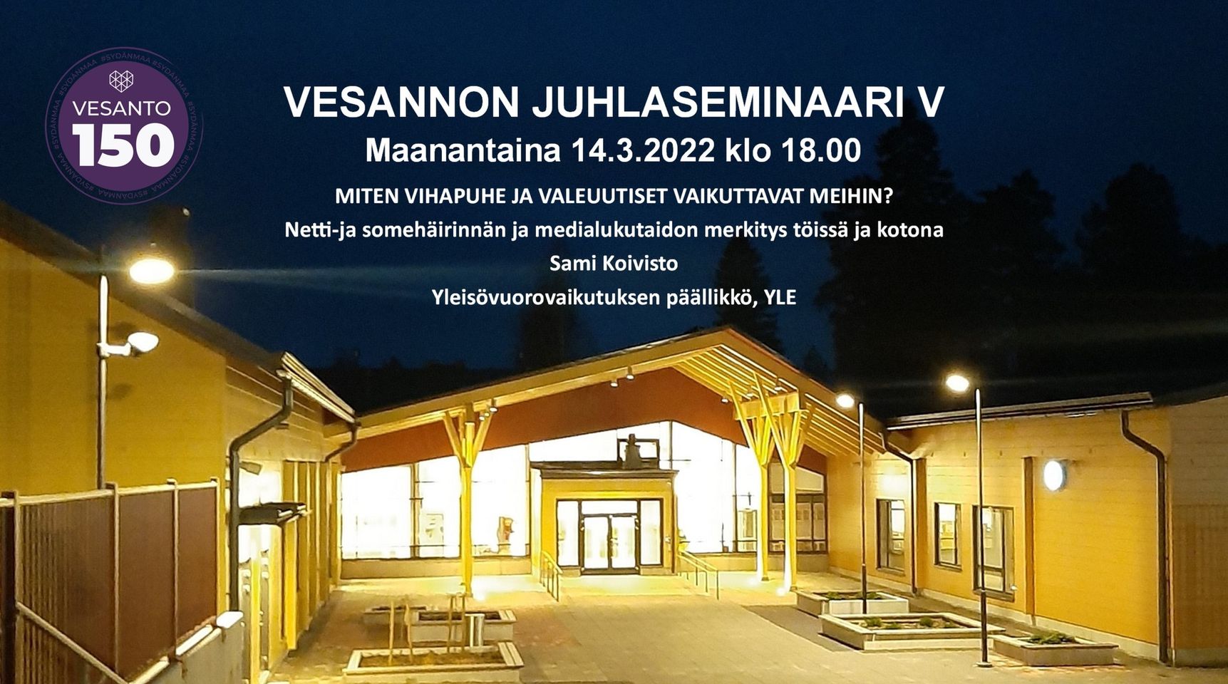 Read more about the article Juhlaseminaarissa tänään Sami Koivisto, YLE