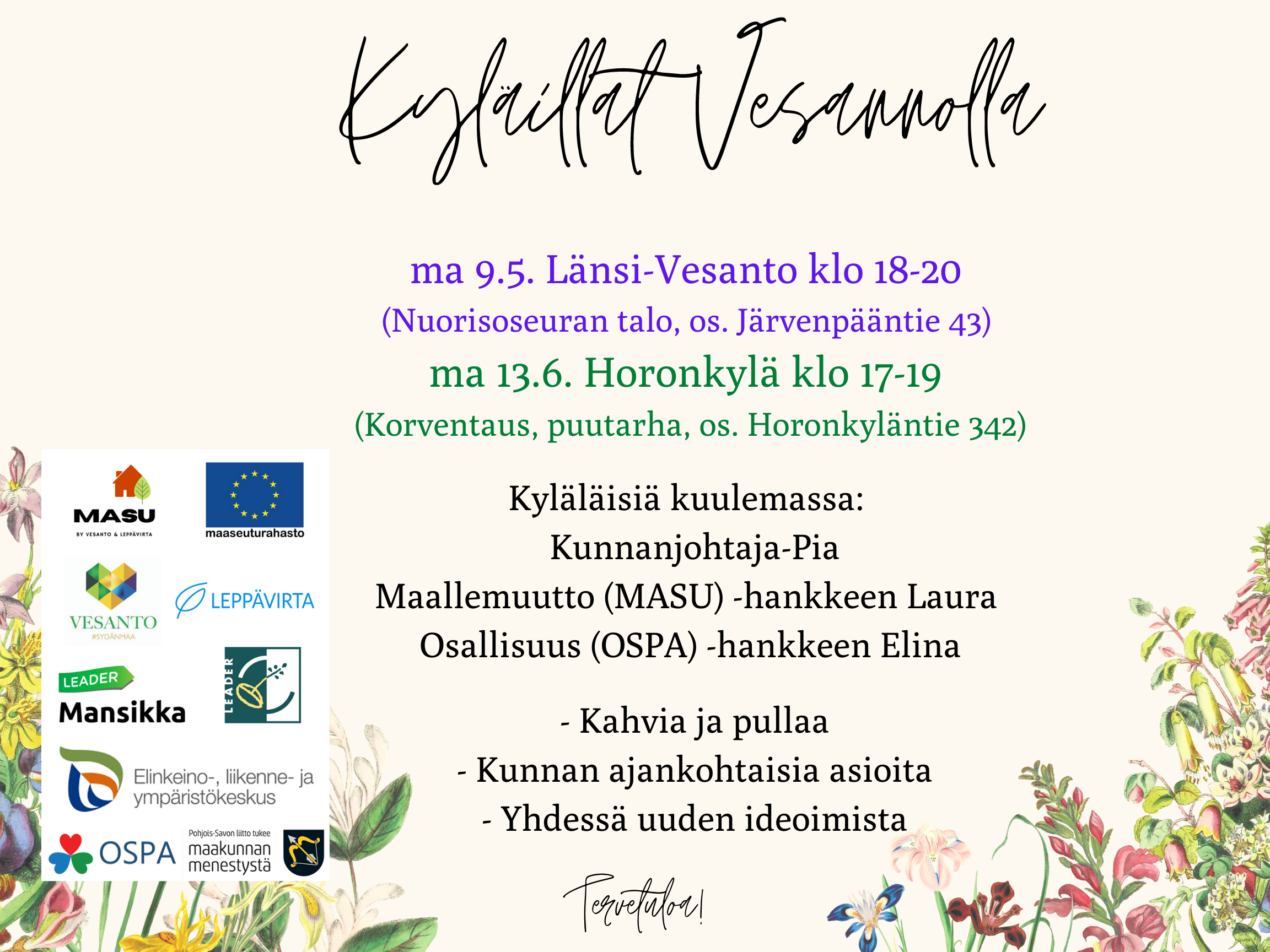 Read more about the article Kyläillat Vesannolla