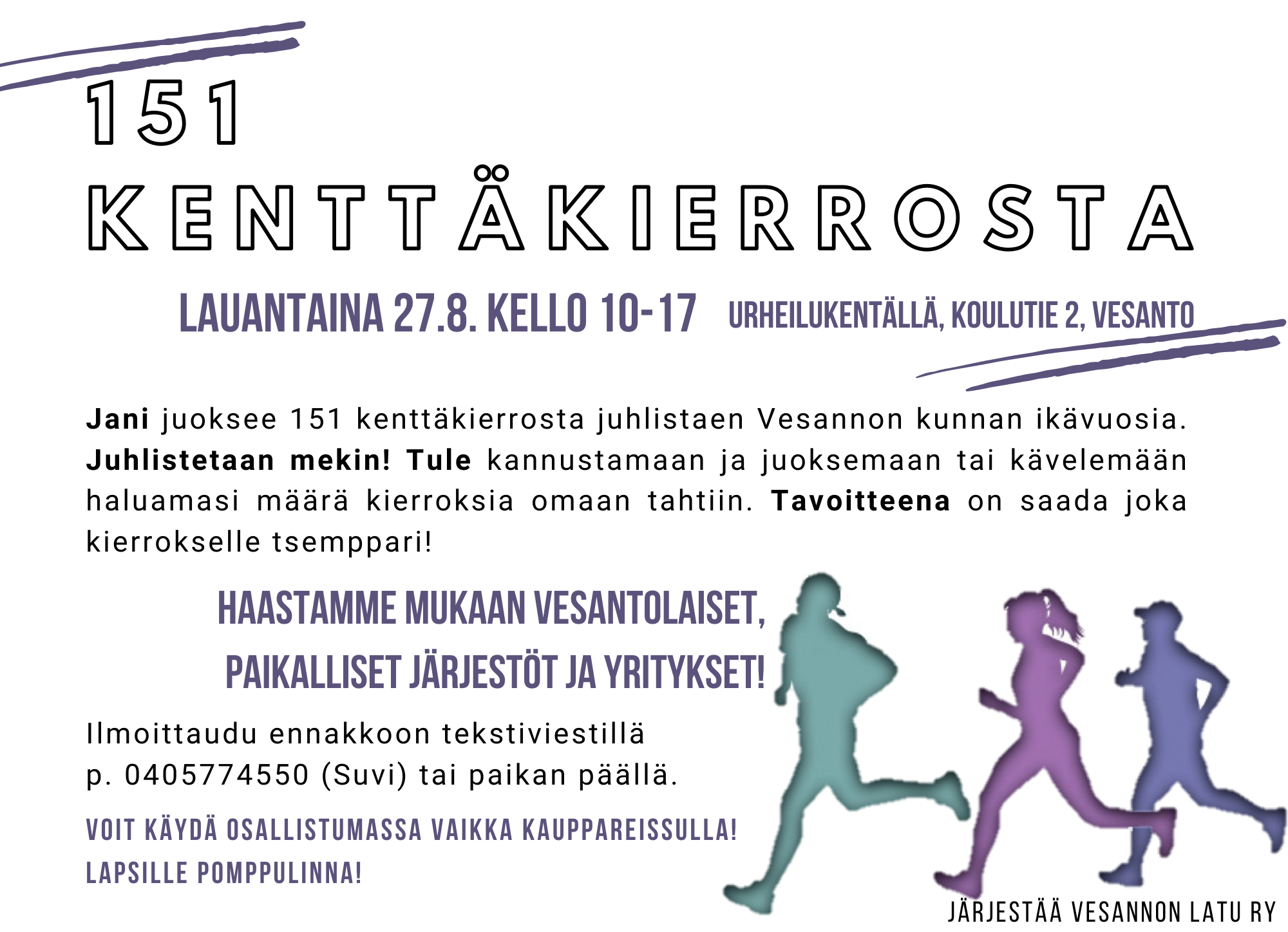 Read more about the article Kirittämällä Jania kerätään rahaa MLL:lle!