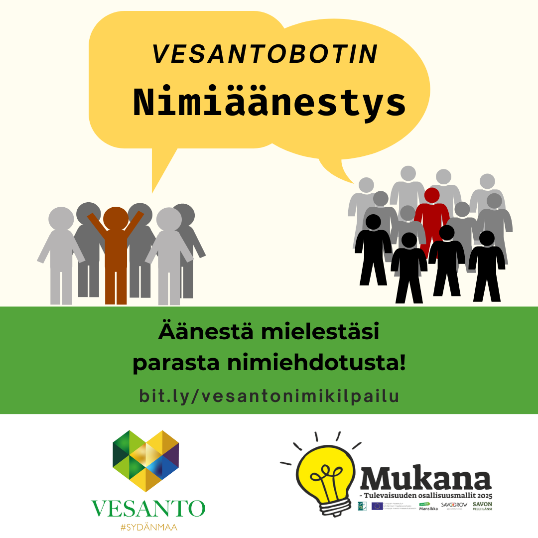 Read more about the article Vesantobotin nimiäänestyksen voittajat arvottu!