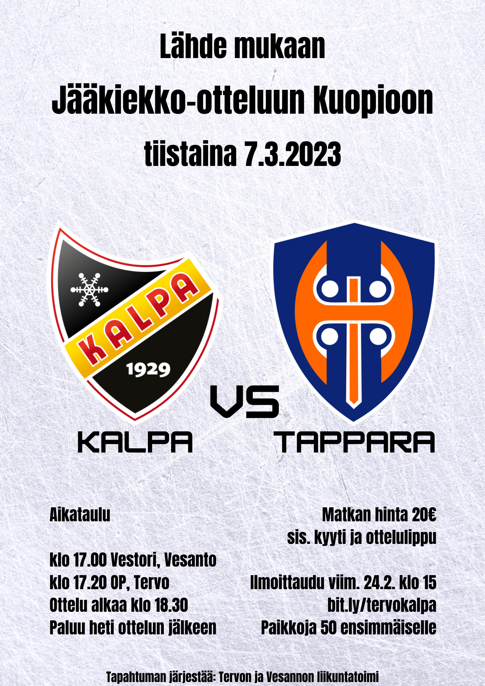 Read more about the article Kalpa vs. Tappara jääkiekko-ottelu